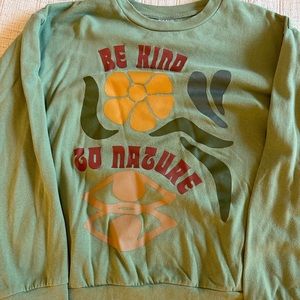 Green “Be Kind to Nature” Crew